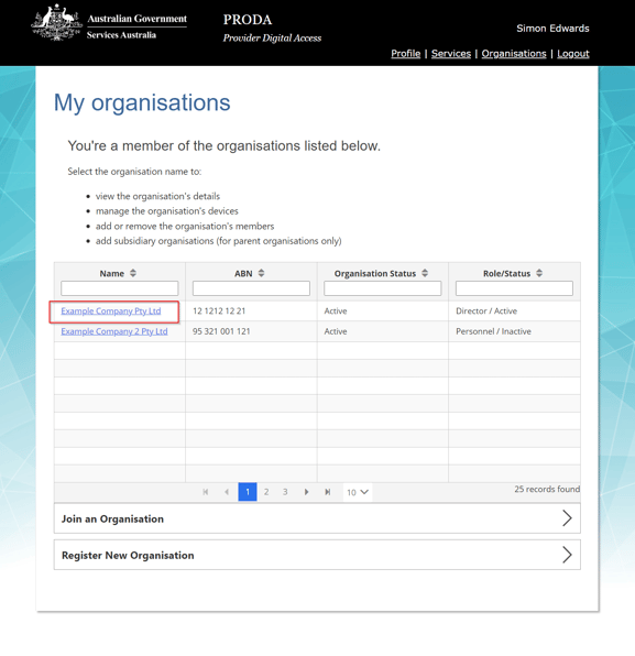 Image2_PRODA_Select_Organisation